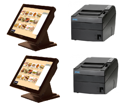 A PKS self-order kiosk with its receipt printer